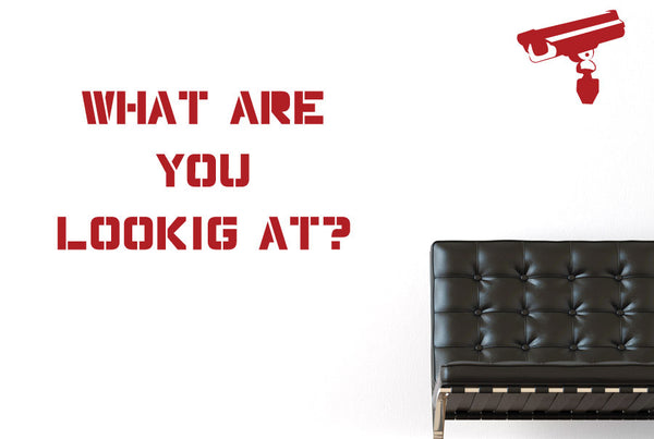 What Are You Looking Wall Sticker