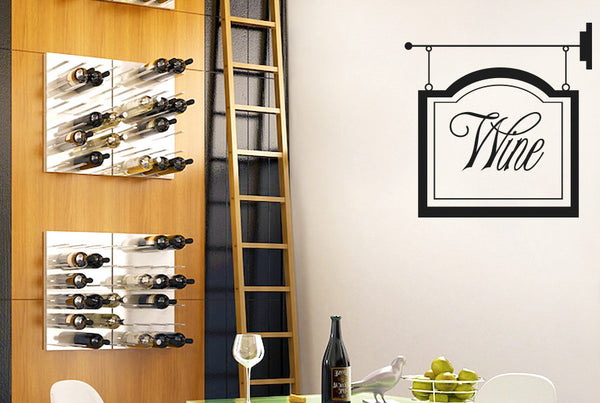 Wine Shop Sign Wall Sticker