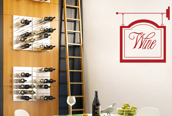 Wine Shop Sign Wall Sticker