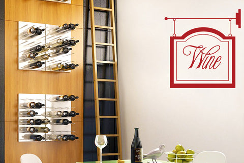 Wine Shop Sign Wall Sticker