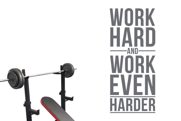Work Hard And Work Even Harder Wall Sticker