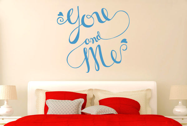 You And Me Intertwined Wall Sticker