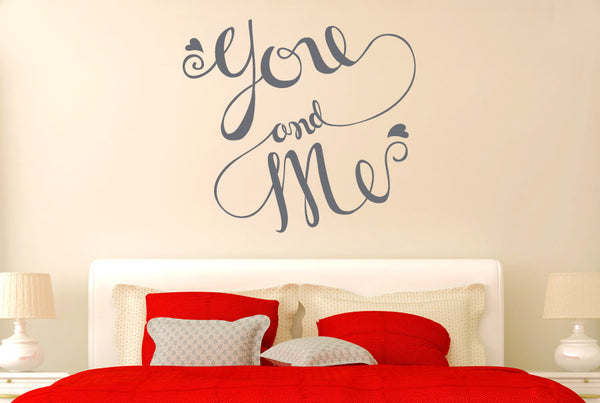 You And Me Intertwined Wall Sticker