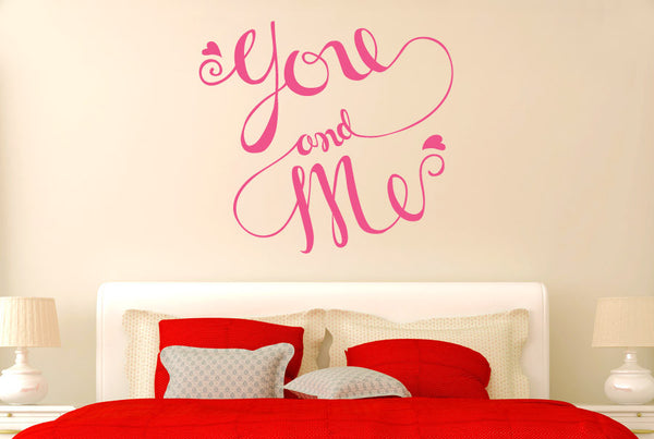 You And Me Intertwined Wall Sticker