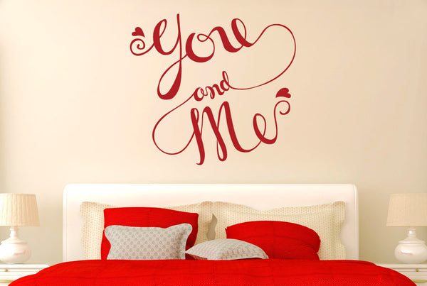 You And Me Intertwined Wall Sticker