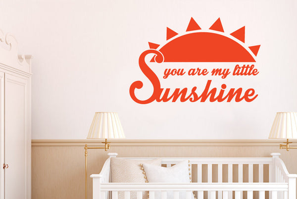 You Are My Little Sunshine Wall Sticker