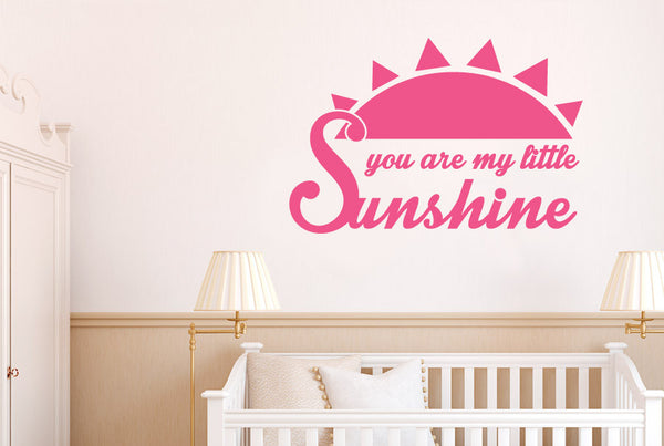 You Are My Little Sunshine Wall Sticker