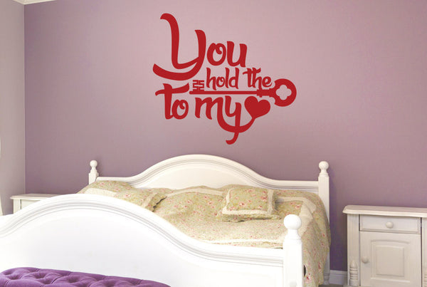 You Hold The Key To My Heart Wall Sticker