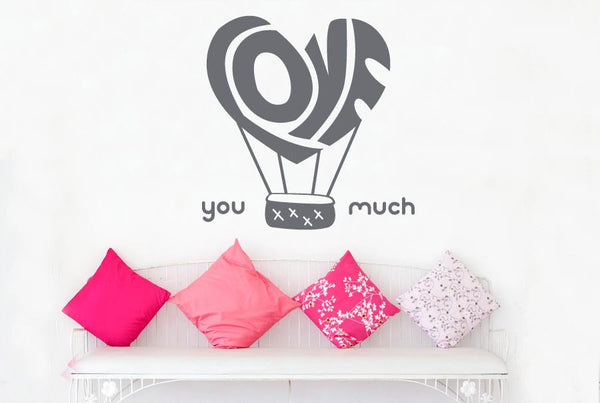 Love You Much Wall Sticker