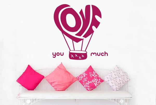 Love You Much Wall Sticker