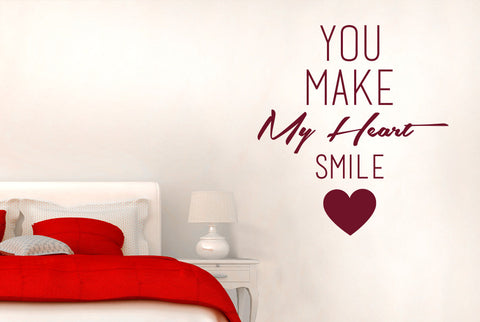 You Make My Heart Smile Wall Sticker