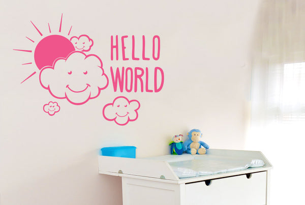 Hello World Wall Sticker