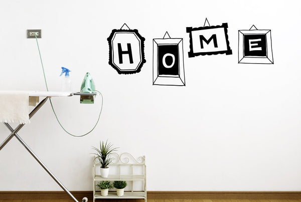 Home Sign In Different Frames Wall Sticker
