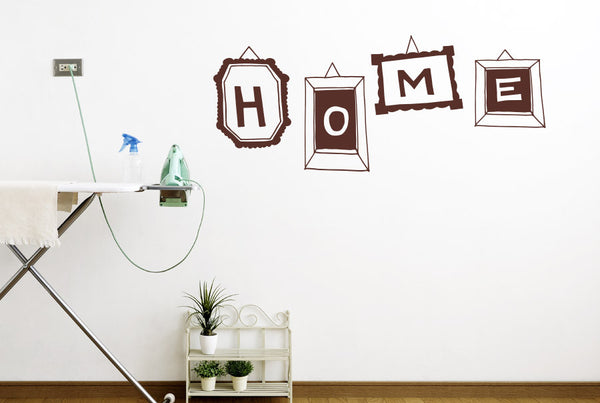 Home Sign In Different Frames Wall Sticker