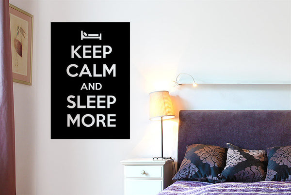 Keep Calm And Sleep More Wall Sticker