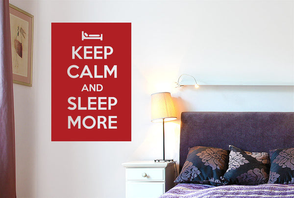 Keep Calm And Sleep More Wall Sticker