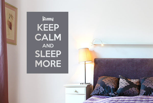 Keep Calm And Sleep More Wall Sticker