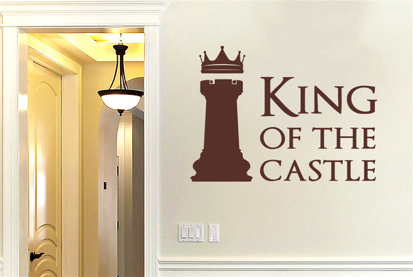 King Of The Castle Chess Piece Wall Sticker
