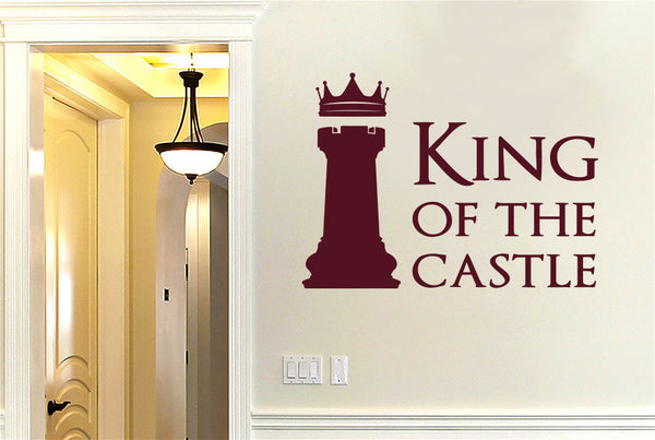 King Of The Castle Chess Piece Wall Sticker