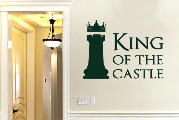 King Of The Castle Chess Piece Wall Sticker