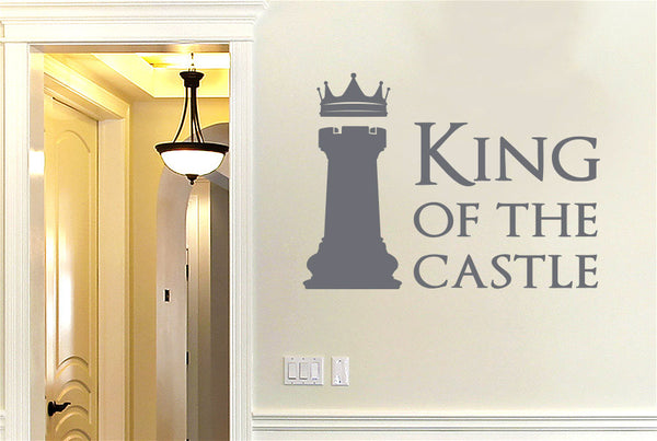 King Of The Castle Chess Piece Wall Sticker